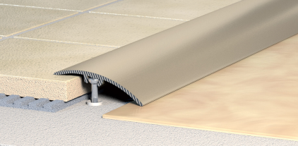 Profil přechodový natloukací Havos hliník 40×0-15×90 mm elox přírodní
