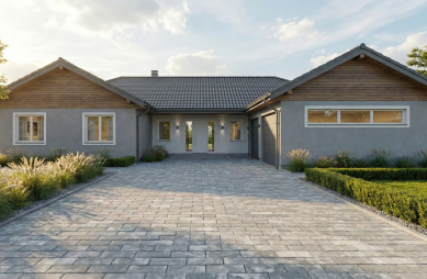 Nadčasová dlažba s parketovým designem a odolností betonu