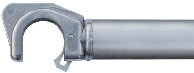 detail Lešení fasádní Jumbo Superflex Pro se zábradlím 2×6 m