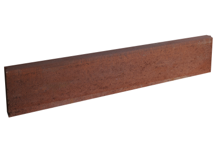 Obrubník záhonový Ferobet 1000×50×200 mm rovný se zámkem červený (48)