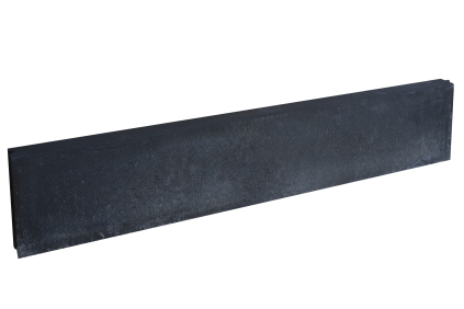 Obrubník záhonový Ferobet 1000×50×200 mm rovný se zámkem antracit (48)