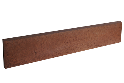 Obrubník záhonový Ferobet 1000×50×200 mm kulatý se zámkem červený (48)