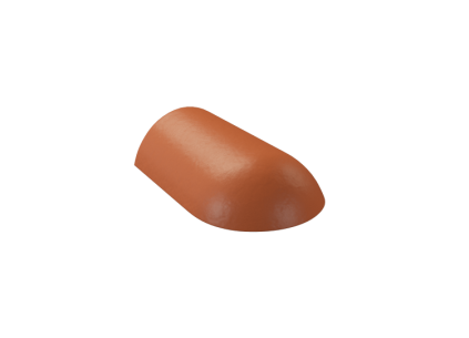 Hřebenáč koncový KMB Elegant hladký cihlový