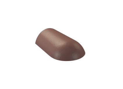 Hřebenáč koncový KMB Elegant hladký hnědý