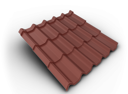 Krytina velkoformátová Belprofile Royal SunClear 350×1080×0,5 mm RAL 3009