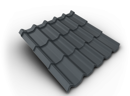 Krytina velkoformátová Belprofile Royal SunClear 350×1080×0,5 mm RAL 7016