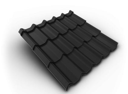 Krytina velkoformátová Belprofile Royal SunClear 350×1080×0,5 mm RAL 9005