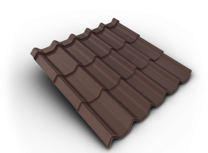 Krytina velkoformátová Belprofile Nordic SunClear 350×1080×0,5 mm RAL 8017