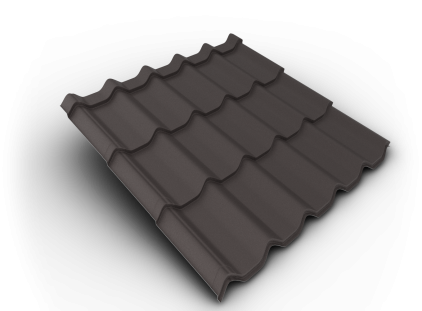 Krytina velkoformátová Belprofile Royal SandShape 350×1080×0,5 mm RAL 8019