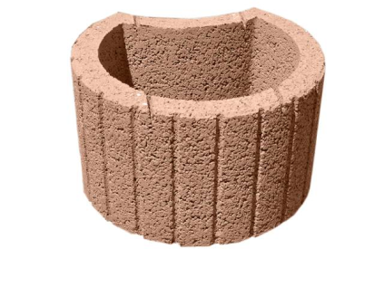 Tvárnice svahová Presbeton Luna LU-2 500×400×300 mm hrubozrnná hnědá (16)