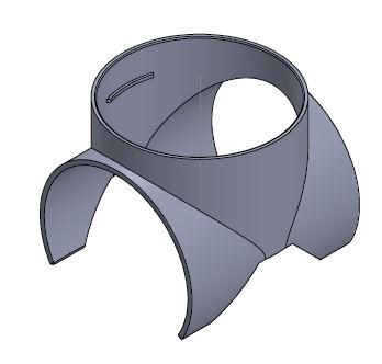 detail Odbočka sedlová ventilační Haco 100/100 mm plastová