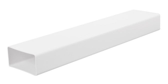 detail Kanál plochý ventilační Haco V 110×55×1000 mm plastový