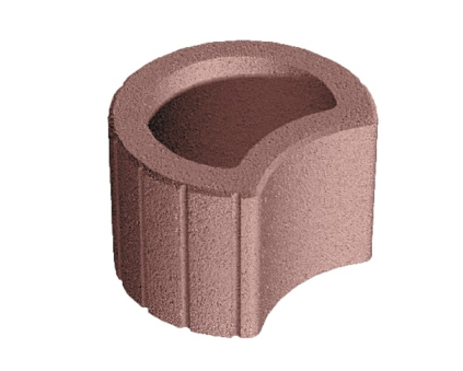 Tvárnice svahová Liapor Astra mini 300×260×200 mm hnědá