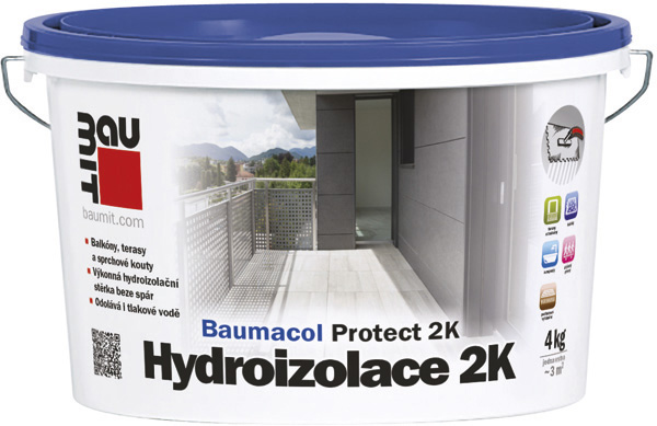 detail Stěrka hydroizolační Baumit Baumacol Protect 2K 4 kg