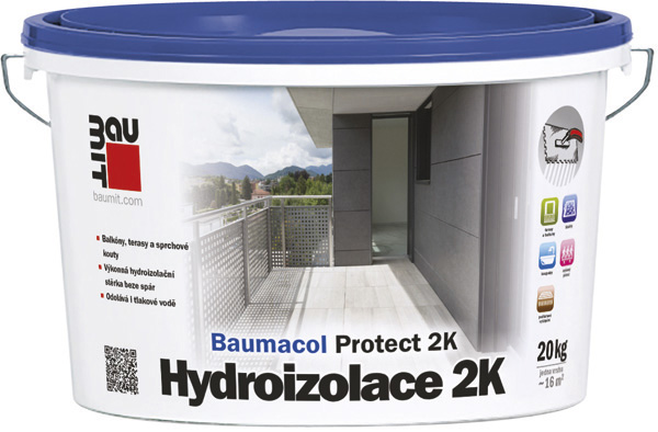 detail Stěrka hydroizolační Baumit Baumacol Protect 2K 20 kg