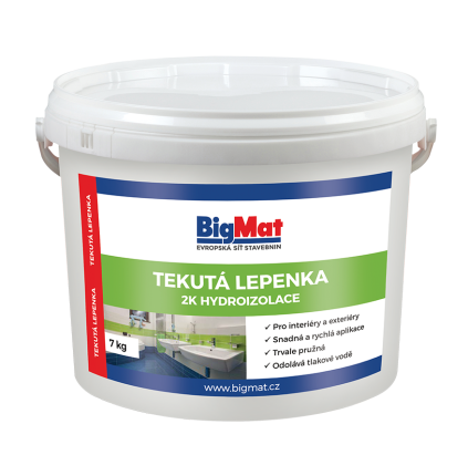 Nátěr hydroizolační Tekutá lepenka 2K BigMat 7 kg