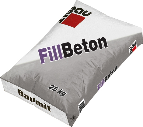 detail Směs betonová zálivková Baumit FillBeton 25 kg