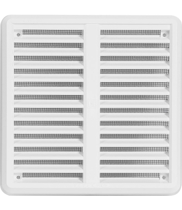 Mřížka větrací Haco 150×150 mm plastová se síťovinou bílá