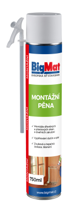 Pěna montážní trubičková BigMat 750 ml