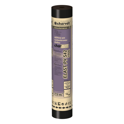 Pás asfaltový charBIT ELAST PV S42 FINAL natur šedý tl.4,2mm [7,5m2]