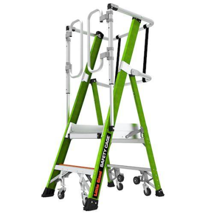 Žebřík plošinový pojízdný Little Giant Safety Cage 2 Fiberglass