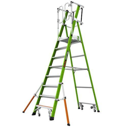 Žebřík plošinový pojízdný Little Giant Safety Cage 8 Fiberglass