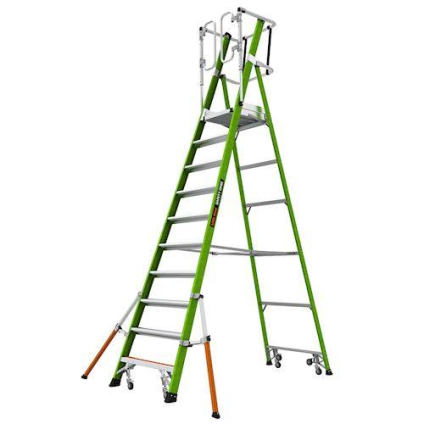 Žebřík plošinový pojízdný Little Giant Safety Cage 10 Fiberglass