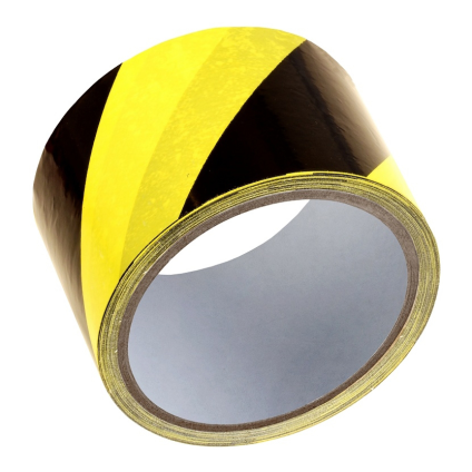 Páska výstražná černo-žlutá 60mm x 30m