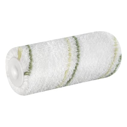 Váleček Color Expert Green stripe 12 cm, jádro 30 mm, mikrovlákno 9 mm, držák 6 mm