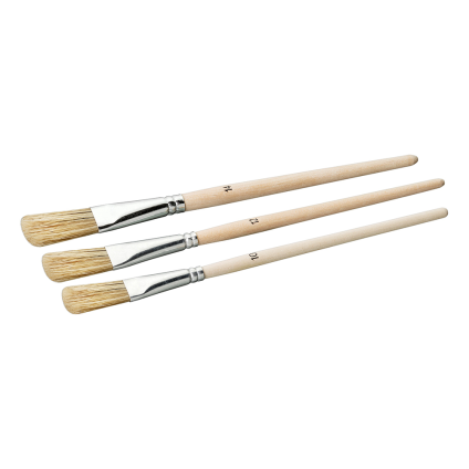 Set štětců uměleckých Color Expert 10,12,14 mm, plochý, AL/dřevo, FSC - 3ks