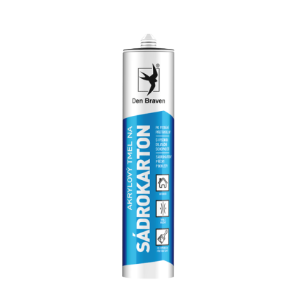 Tmel akrylový na sádrokartony bílý 310 ml