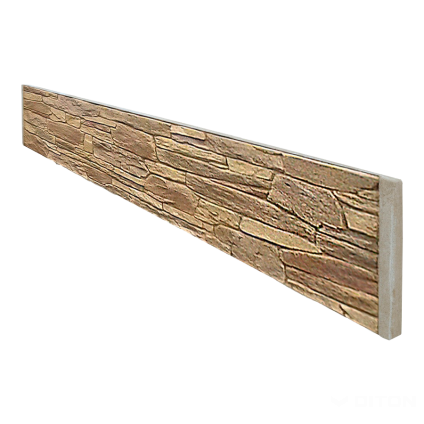 Výplň plotová Diton Quick wall stone 2070×45×400 mm jednostranná hnědý mix (16)
