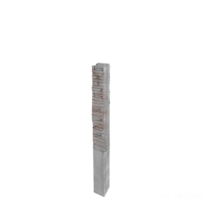 Sloupek plotový Diton Quick wall stone 160 150×150×2500 mm průběžný šedý mix (8)