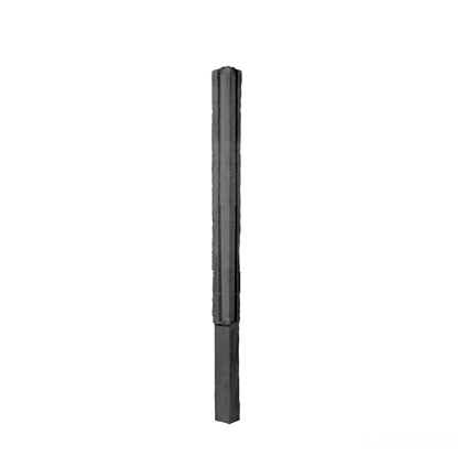 Sloupek plotový Diton Nová Trója 260 130×130×3310 mm rohový antracitový (10)