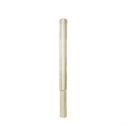 Sloupek plotový Diton Nová Trója 160 130×130×2220 mm rohový antracitový (15)