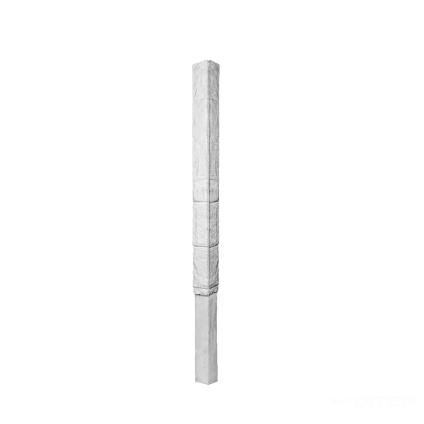 Sloupek plotový Diton Nová Trója 260 130×130×3310 mm koncový přírodní (10)