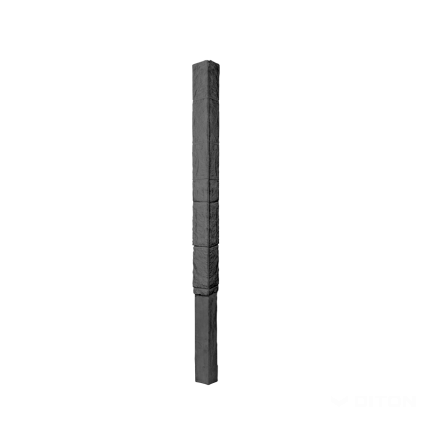 Sloupek plotový Diton Nová Trója 260 130×130×3310 mm koncový antracitový (10)
