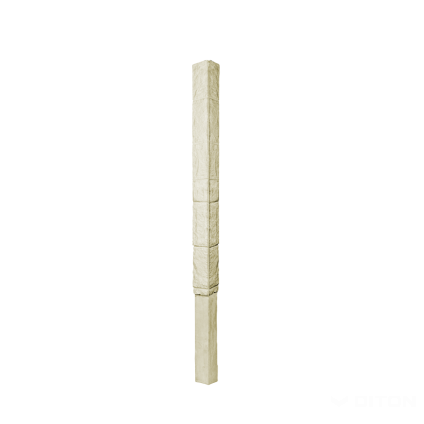 Sloupek plotový Diton Nová Trója 260 130×130×3310 mm koncový pískový (10)