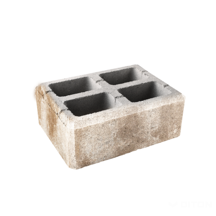 Tvárnice plotová Diton Viso 400×300×150 mm sloupková melír latte (40)