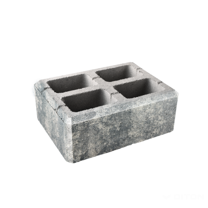 Tvárnice plotová Diton Viso 400×300×150 mm sloupková melír marmo (40)