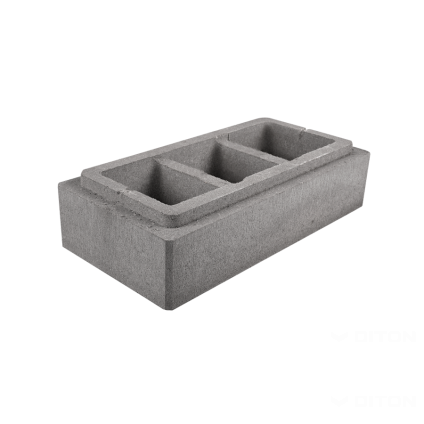 Tvárnice plotová Diton Verso 600×300×150 mm sloupková přírodní (36)