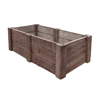 Záhon betonový Diton III. 2350×1260×750 mm Dub tmavý