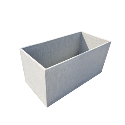 Květináč betonový Presbeton Lite Block 1 1000×500×500 mm hladký šedý