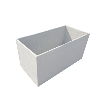 Květináč betonový Presbeton Lite Block 1 1000×500×500 mm hladký bílý