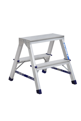 Schůdky hliníkové oboustranné ALUMET počet příček 2x2