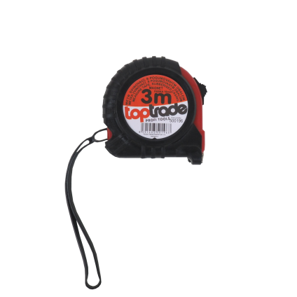 Metr svinovací, s pogumovaným obalem a magnetem, 16 mm / 3 m, profi