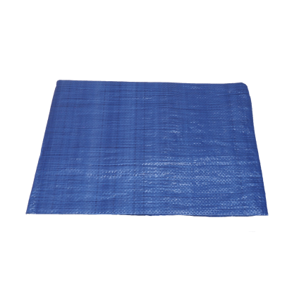 Plachta krycí, modrá, s kovovými oky, 3×5 m, standard plus