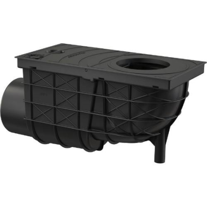 Lapač střešních splavenin boční DN 110 mm, černá, Enpro