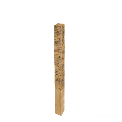 Sloupek plotový Diton Quick wall stone 200 150×150×2900 mm koncový hnědý mix (8)