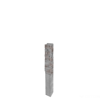 Sloupek plotový Diton Quick wall stone 120 150×150×2100 mm koncový šedý mix (8)